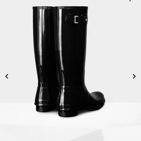 NWOT Hunter original tall gloss rain boots - Picture 2 of 6